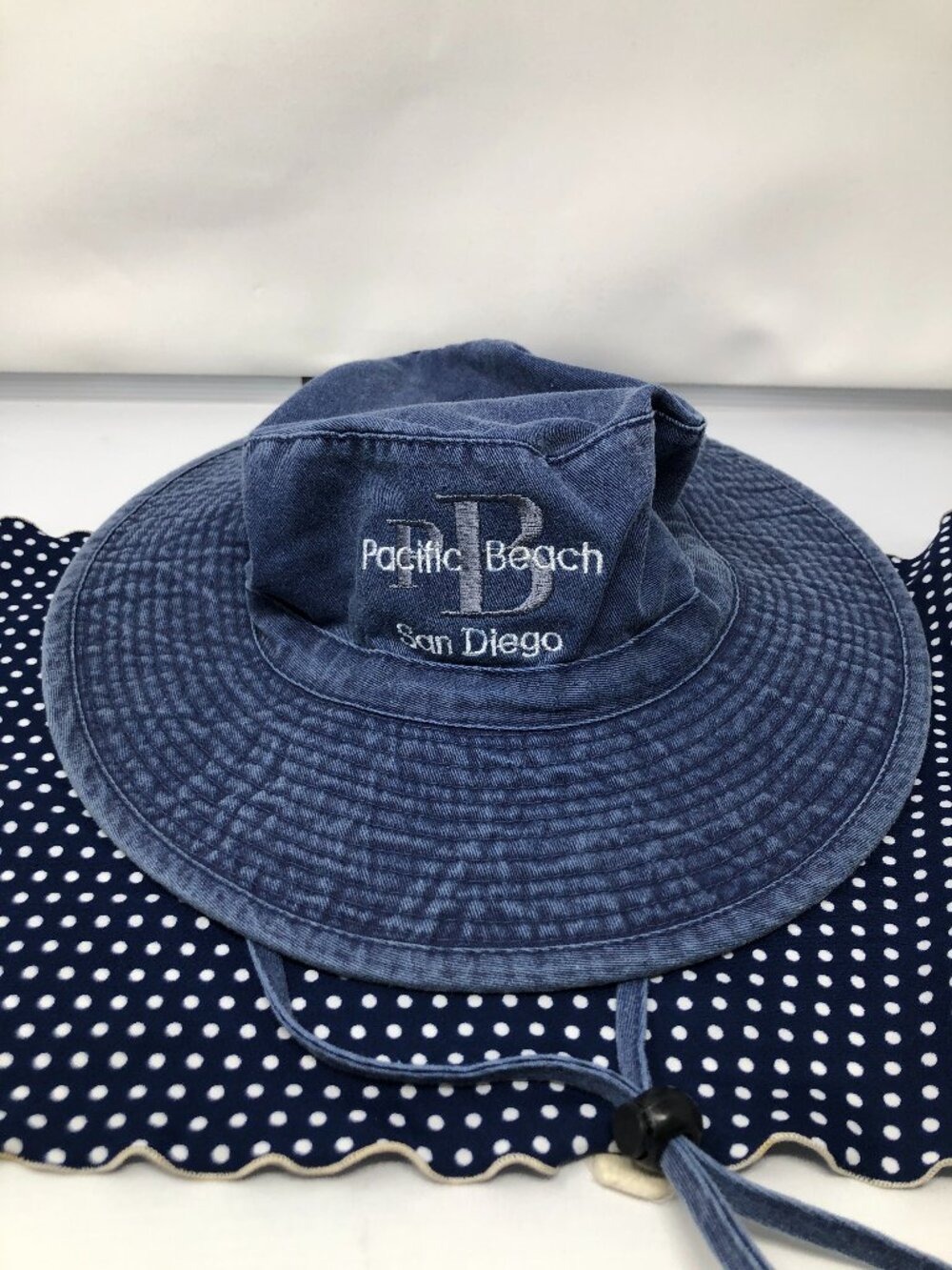 Pacific Beach San Diego Navy Blue Bucket Hat – Embroidered Souvenir Hat